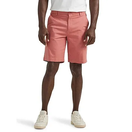 Lee Men's Extreme Motion Flat Front Short (Clay Rose, Sizes 33-38)