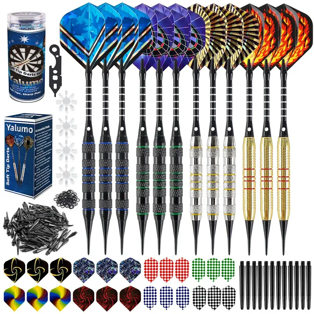 Yalumo 18-Gram Soft Tip Darts Set w/ Storage Case