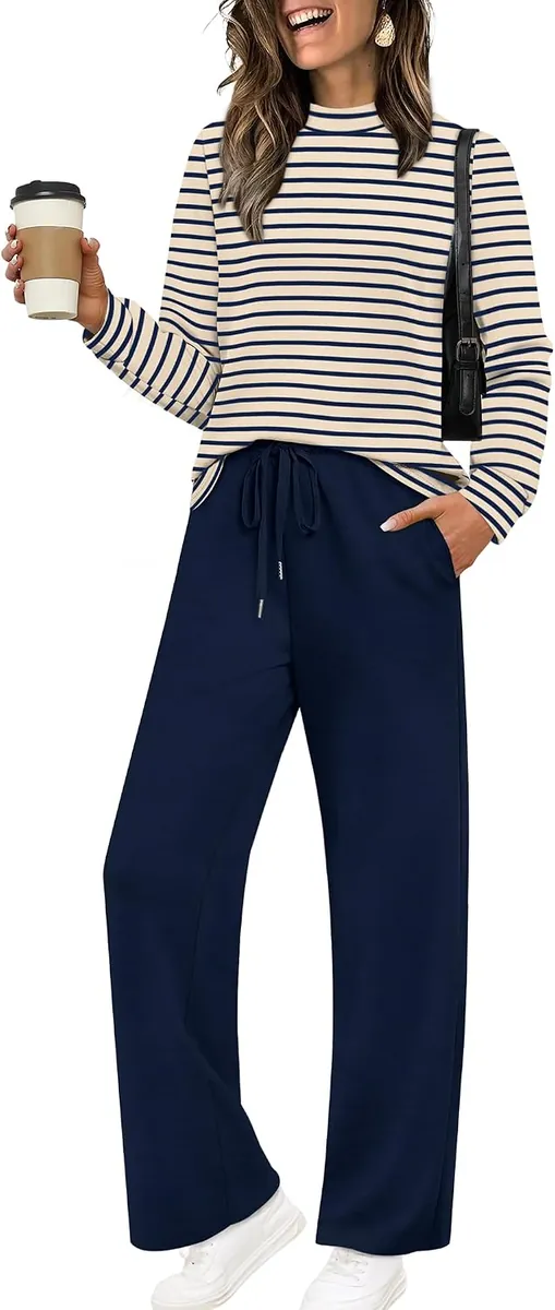Sampeel 2-Piece Mockneck Lounge Set