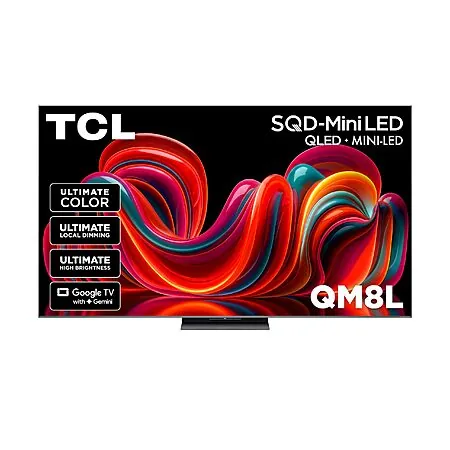 TCL 75” QM8L Series SQD-Mini LED QLED Smart Google TV