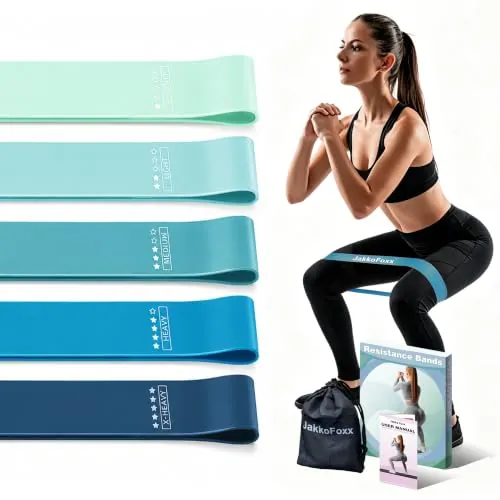 JAKKOFOXX Resistance Loop Exercise Bands 5-Pack