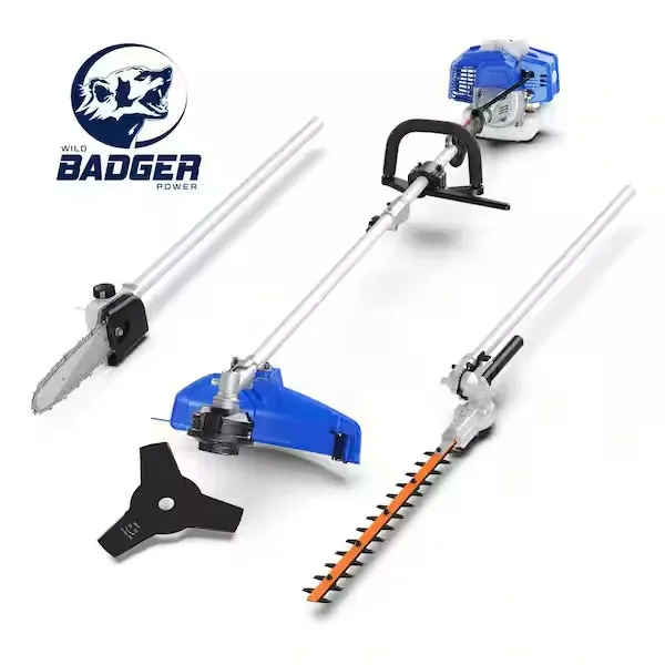 WILD BADGER POWER 26cc 4-in-1 Gas String Trimmer w/ Pole Saw Attachment