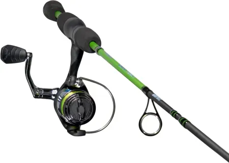 2-Piece 4' 6" Lew's IM6 Graphite Blank Crappie Thunder Spincast Rod And Reel Combo
