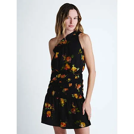 Scoop Women's Smocked Ruffle Mini Dress (Various Colors)