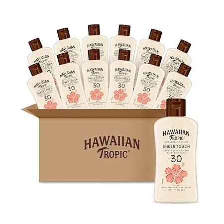 12-pk 2-oz Hawaiian Tropic Sheer Touch Lotion (SPF 30)