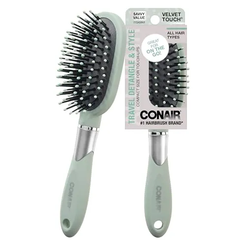 Conair Velvet Touch Travel Hair Brushes