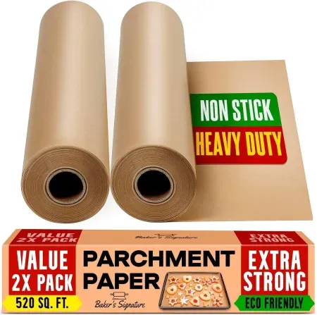 2-Pack Baker's Signature Unbleached Parchment Paper (520 Sq.Ft Total)