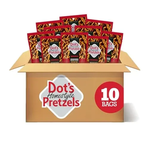 Dot's Homestyle Pretzels Original Seasoned Pretzel Twists 10-Pack 3.3-Oz