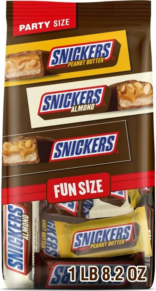 Snickers Almond & Peanut Butter Fun Size Variety Pack