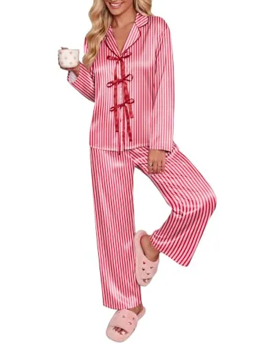 Ekouaer Women’s Satin Pajama