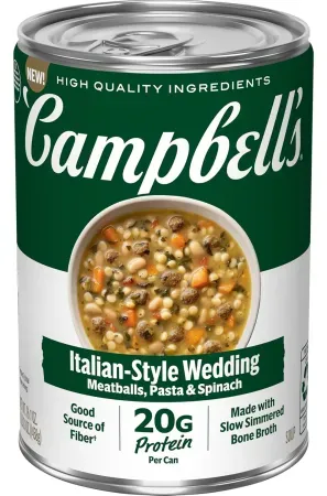 16.1oz Campbell's Protein Italian Style Wedding Soup