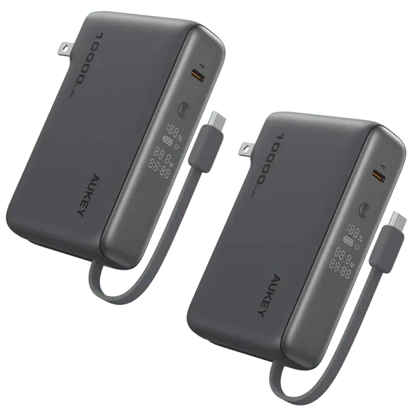 Aukey MixFlex Sling 30W PD 10,000mAh Power Banks 2-Pack