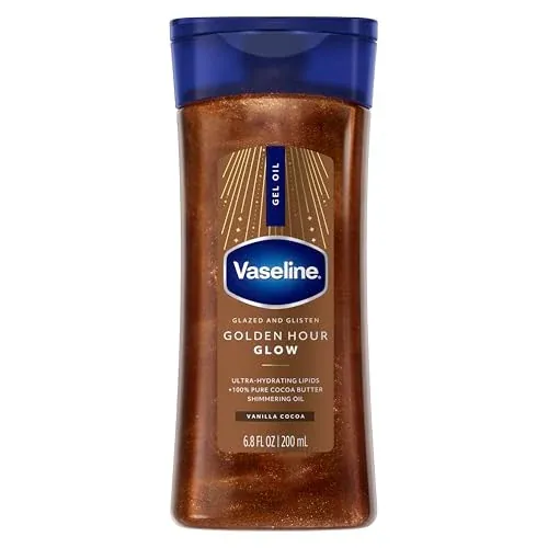 Vaseline Glazed & Glisten Golden Hour Body Gel Oil Shimmering