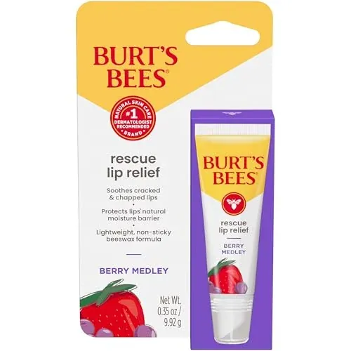 Burt's Bees Rescue Lip Relief Lip Balm Berry Medley 0.35-Oz