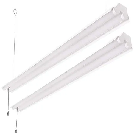 2-Pack Hyper Tough 4' 5000 Lumen LED Shop Lights