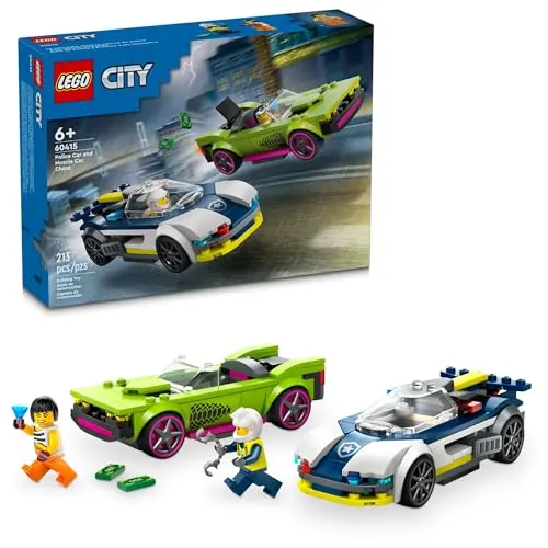 213-Piece LEGO City: Police - Police Car and Muscle Car Chase (60415, 2024)