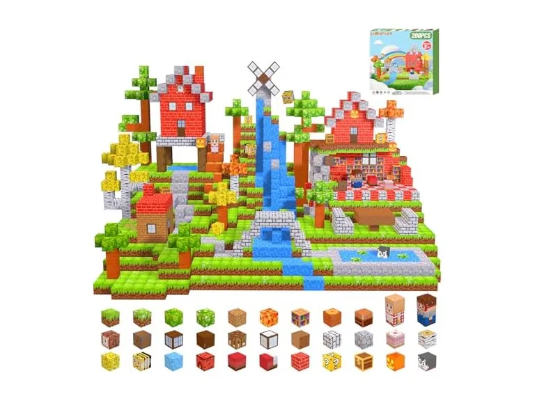 LionFuny 200PCS Magnetic Building Blocks