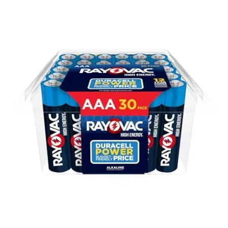 30-Pack Rayovac High Energy AAA Batteries
