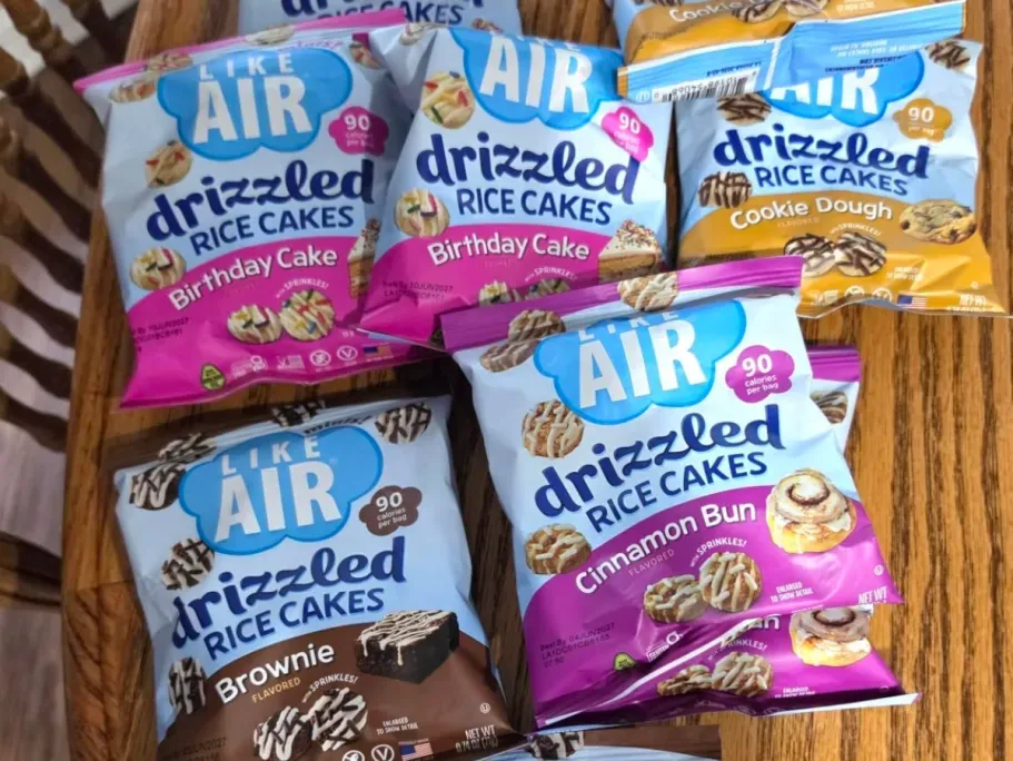 Like Air 4-Flavor Variety Pack Drizzled Rice Cakes 10-Count