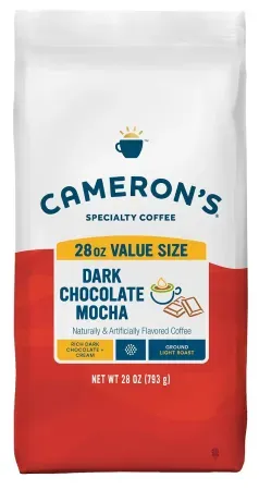 28oz Cameron's Coffee Dark Chocolate Mocha Roasted Ground Coffee