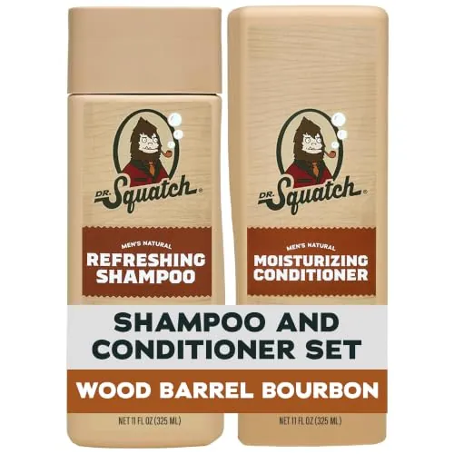 Dr. Squatch Men's Natural Shampoo and Conditioner Set (11 fl oz, 2-Pack)