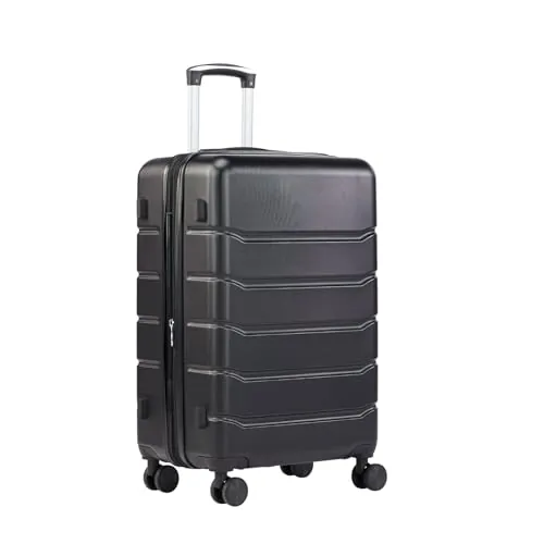 Sweetcrispy 21" Carry-On Spinner Luggage with TSA Lock & Expandable ABS Hard Shell