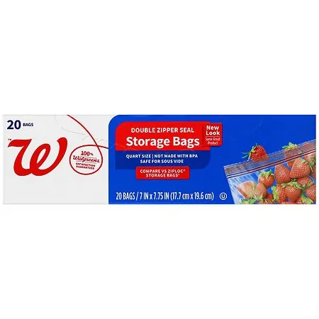 Walgreens Storage Bags (various bags/sizes)