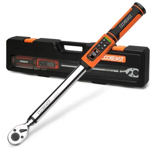 Coobeast 1/2" Drive Digital Torque Wrench (3.76-250.8 Ft-Lbs)
