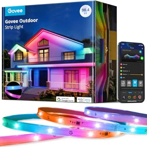 Govee 98.4' RGBIC IP65 Outdoor LED Strip Lights