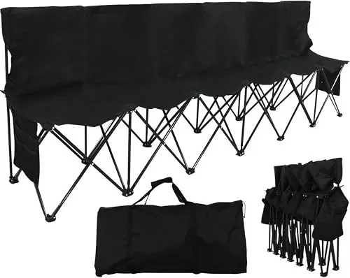 Yaheetech 6-seat Portable Folding Sideline Bench