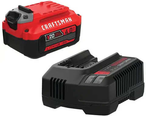 CRAFTSMAN V20 4 Ah Lithium-Ion Battery and Charger 2 pc