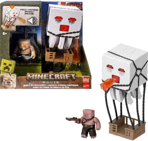 Minecraft Blast Attack Ghast Action Figure Set w/ Lights & Sounds