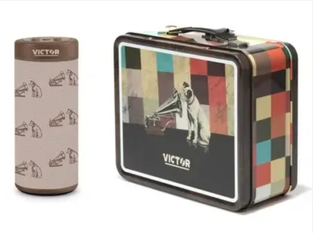 Victor VAS-3004 Bluetooth Speaker w/ Retro Metal Lunchbox