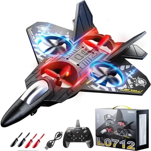 WATUDOU Remote Control Airplane Drone for Kids 8-12