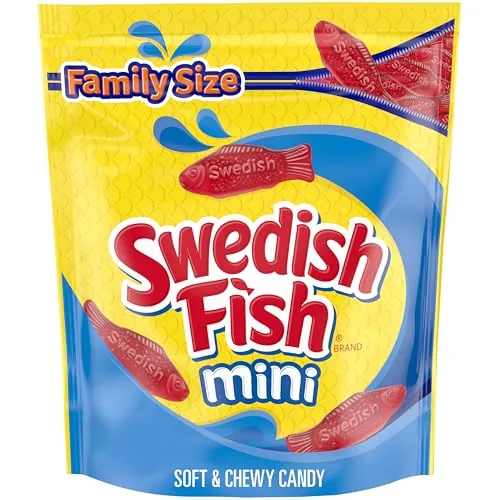 Swedish Fish Mini Soft & Chewy Candy 1.8 lb Family Size Bag