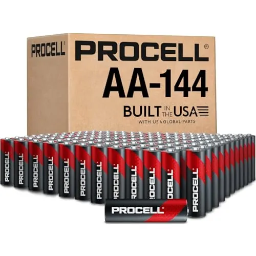 PROCELL AA Alkaline Batteries 1.5V, 144-Count Bulk Pack