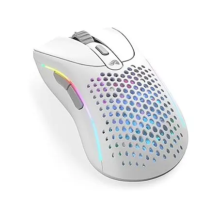 Glorious Gaming D2 Wireless Ergonomic Mouse (White)