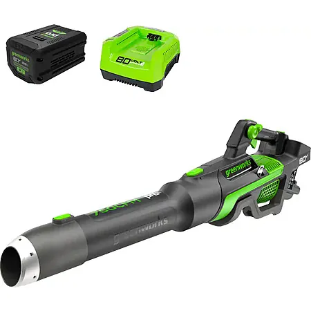 Greenworks 80V 750 CFM Cordless Handheld Blower w/ 1x 2.5Ah Battery & Charger