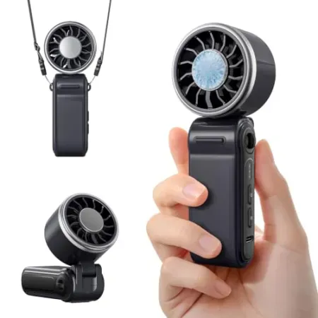 SWEETFULL 4000mAh Rechargeable Mini Portable Fan w/ Ice Cooling & 3 Speeds