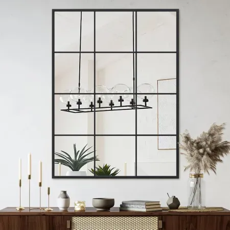 Suidia 24" x 36" Metal Framed Wall Mirror