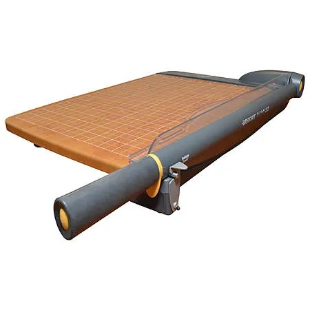 Westcott 15'' TrimAir Wood Guillotine 30 Sheet Paper Cutter & Trimmer