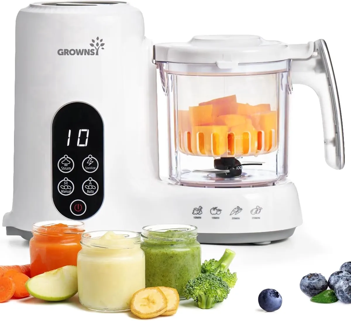 Grownsy Baby Food Maker Multi-Function,Constant Temperature 24h