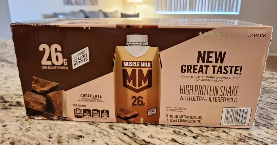Muscle Milk Chocolate High Protein Shakes 12-Pack