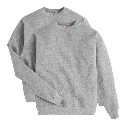 2-Pack Hanes Men's EcoSmart Fleece Sweatshirt
