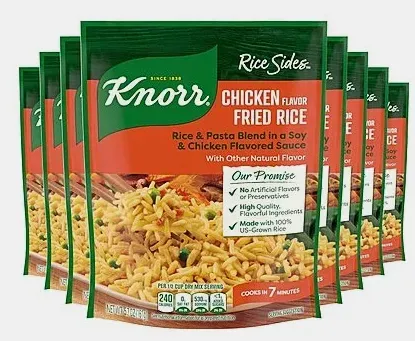 8-Pack 5.7oz Knorr Asian Rice Sides (Chicken Fried Rice)
