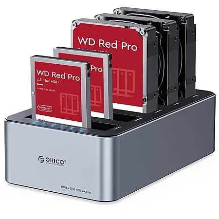5-Bay ORICO USB-C Hard Drive Cloner/Duplicator Hard Drive Aluminum Docking Station