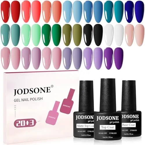 JODSONE 6-Color Gel Nail Polish Set