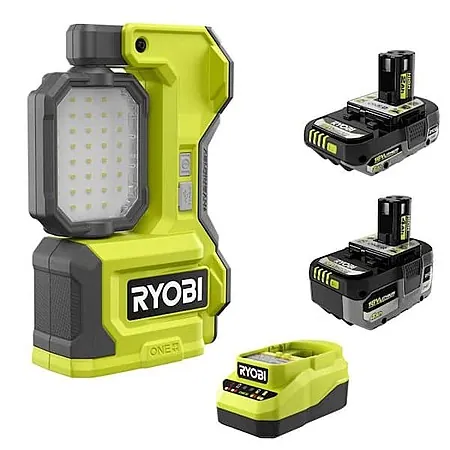Ryobi One+ 18V Hybrid LED Magnetic Task Light w/ 2.0/4.0 Ah Batteries/Charger