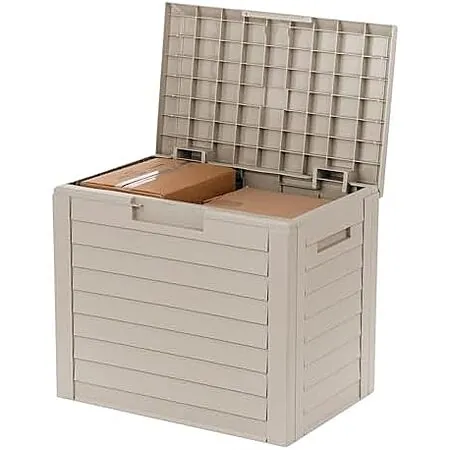 35-Gallon IRIS USA Outdoor Deck Box (Beige)