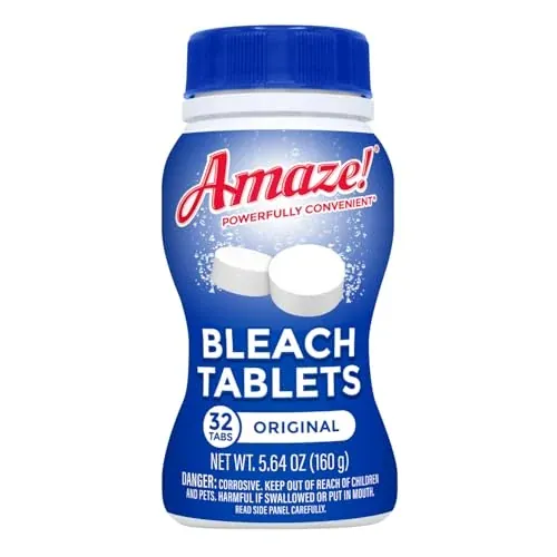 AMZ AMAZE Ultra Concentrated Bleach Tablets, Original Scent, 32 Count